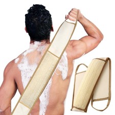Esponja exfoliante de lufa natural para la espalda, ideal para la ducha.