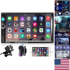 Universal 7-Inch Bluetooth Car Audio Receiver with Backup Camera Integration