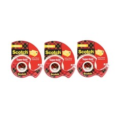 3 Pack Scotch Super Hold WIDE Tape 1.5 In X 650 In each