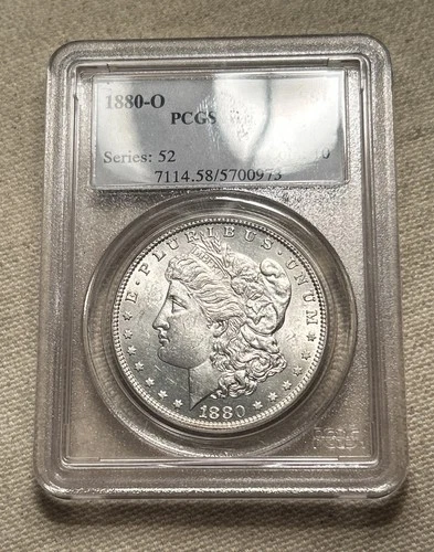 1880-O Morgan Dollar PCGS AU-58 - Lots of Luster! AP
