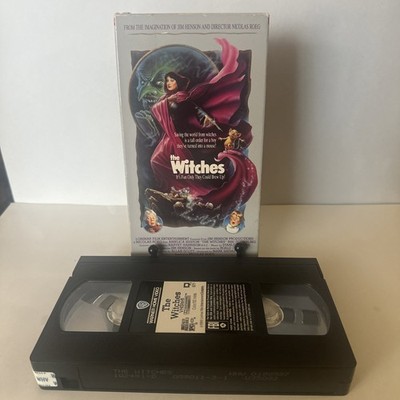 The Witches (VHS, 1991) Family Fantasy Angelica Huston Warner Bros.