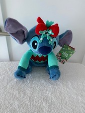 Disney Parks Christmas Lilo  Stitch Holiday Stitch Plush Toy Medium 14"