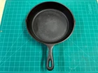 Vintage Cast Iron Skillet - Lodge 3 Notch - #8 - Egg Logo