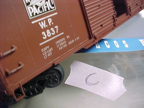 Coche de carga Pecos River PS002HR-1 Western Pacific doble puerta 3837 calibre O 3 rieles (C | Zustand: New