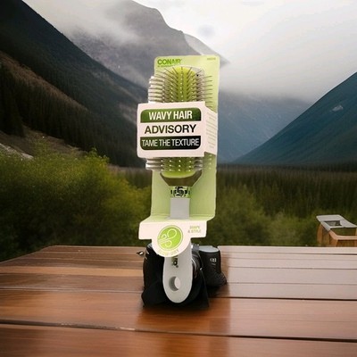 Conair Wavy  Hair Blow-Dry Advisory Tame Frizz Texture Hairbrush Gentle Bristles