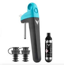 Coravin Pivot + Wine Aerator Preservation System - Teal Trim