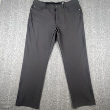 Greg Norman Stretch Golf Pants Mens Sz 38x30 Black ML75 Microlux