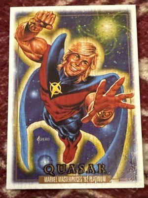 2024 Upper Deck Marvel Masterpieces '92 Wood Quasar #72