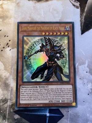 Yugioh INFO-EN006 Dark Magician the Magician of Black Magic 1st Ultra Rare MINT
