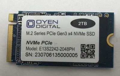 2TB NVMe M.2 SSD Oyen Digital PCIe Gen3 x4 Solid State Drive 2280