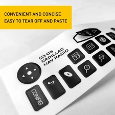 Fits 2003-2006 GMC YUKON CADILLAC ESCALADE RADIO NAVIGATION Button Repair Decals