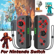 Replacement Wireless For Nintendo Switch Joy Con Controller w/Straps L丨R Dragon