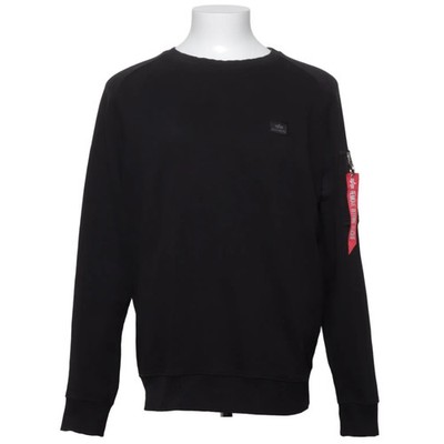 Alpha Industries, Sweatshirt, Größe: L, Schwarz, Baumwolle/Polyester #YMW