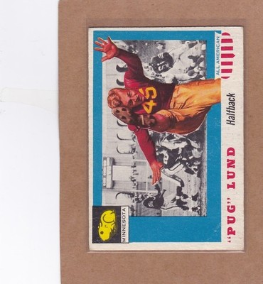 1955 TOPPS ALL AMERICAN FOOTBALL PUG LUND #79 MINNESOTA VGEX *A47990