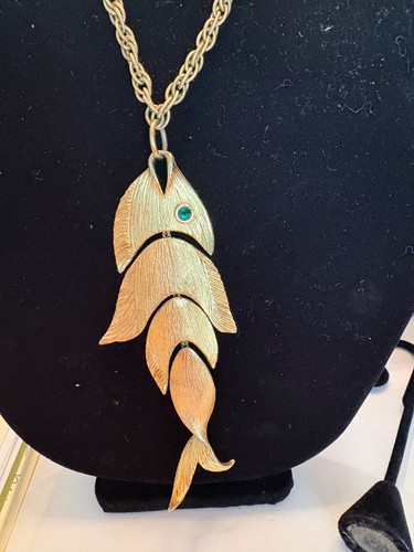 napier vintage fish necklace