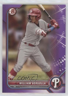 2022 Bowman Draft Purple 3/250 William Bergolla #BD-88 0h4v