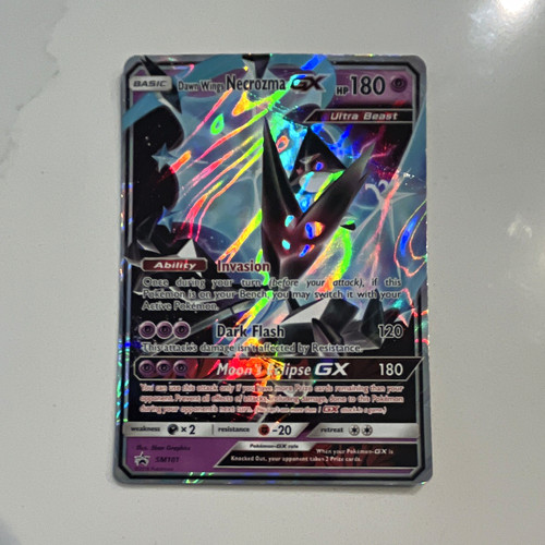 Pokemon Dawn Wings Necrozma GX SM101 SM Black Star Promo Holo Eng 2018 180HP