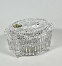 Waterford Crystal Trinket Jewelry Music Box "Memory" Cats