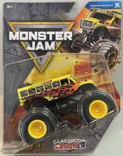 Monster Jam 44 CLASSROOM CRUSHER Truck Series 2025 Spin Master School Bus