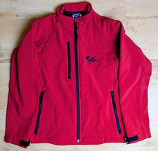 Rare Vintage MOTO GP Motorcycle Racing Red Jacket RUSSELL 140F - Womens XS