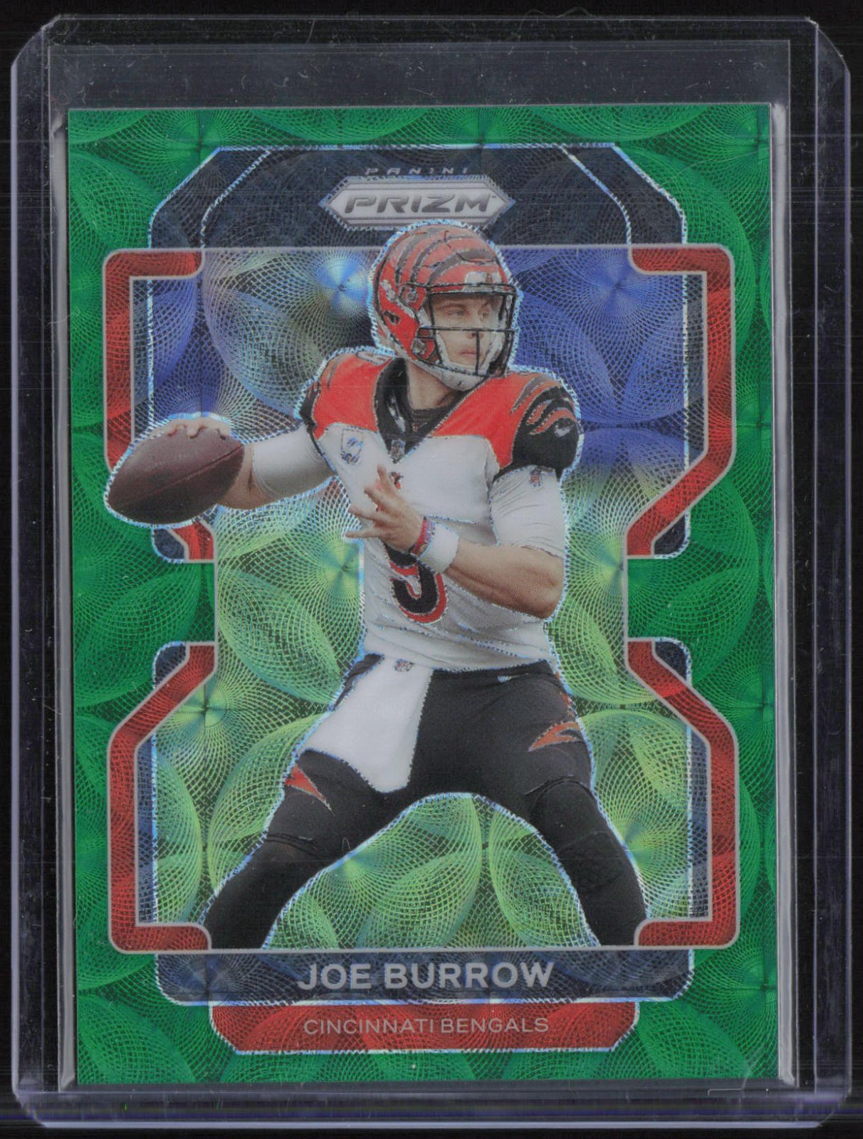 2021 Panini Prizm Green Scope #273 Joe Burrow 30/75