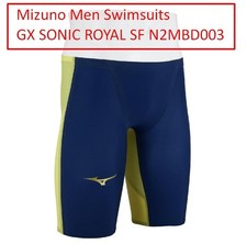 Mizuno Men Swimsuits GX SONIC ROYAL SF N2MBD003 Navy/Yellow Nylon 2026 Not PW