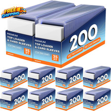 2000 Card Sleeves Top Loaders for Cards 3 X 4 Hard Plastic Toploaders Baseball