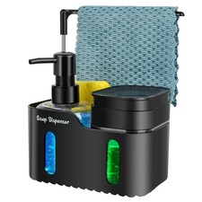 Hand Soap and Dish Soap Dispenser Set for Kitchen, Dual Soap Dispenser with Spon