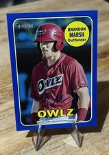 Brandon Marsh /99 BLUE ON CARD AUTO SP 2018 Topps Heritage Minor League Prospect