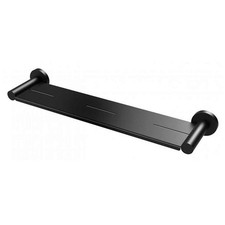 Shelf Shower Matte Black Metal Caddy Round Bathroom Rack Holder RADII RA886 MB