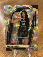 2024 Panini Prizm WNBA Kamilla Cardoso Silver Cracked Ice Prizm RC Sky