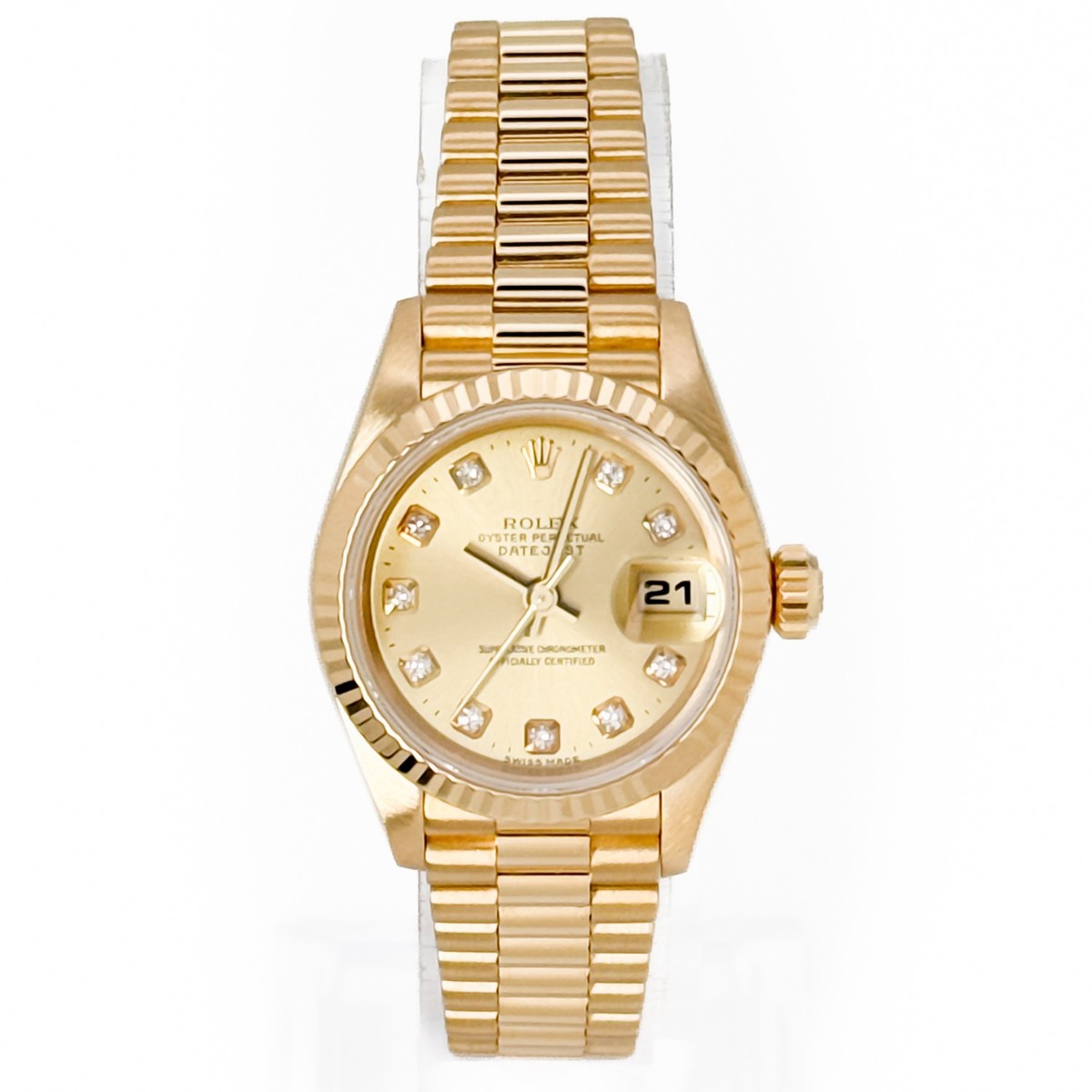 Rolex Lady-Datejust 26 69178 Yellow Gold Diamond Dial Ladies Watch Rolex Lady-Datejust 26 69178 Yellow Gold Diamond Dial Ladies Watch