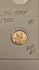 wheat penny 1950 SHARP RED BU LINCOLN CENT 1950-P LOT #1 NICE UNC RED LUSTER