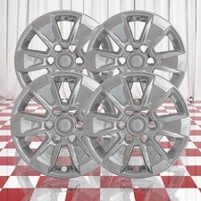 Set Of 4 Chrome 6 Spoke 17 Wheel Skins For 2019-2026 Chevy Silverado 1500