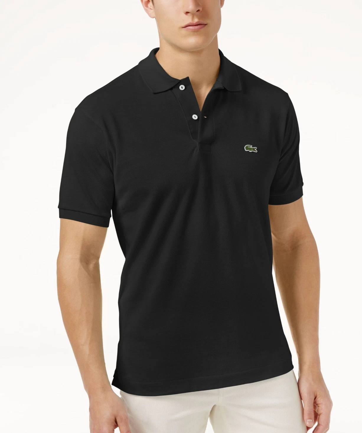 Mens Lacoste Polo shirt - Black - Short Sleeve - Classic Fit - Size M, L, XL