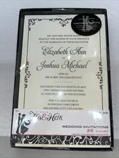 Formal Stationery Invitation Kit for Weddings 25 Printable Cards