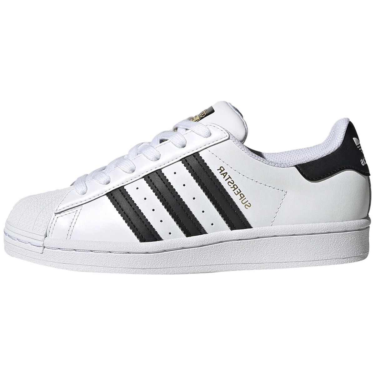 adidas Superstar Cloud White Core Black Gold (GS) | eBay