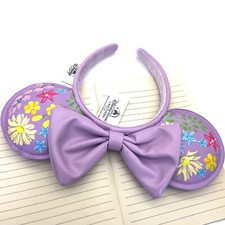 Loungefly Disney Parks Anniversary Flower Minnie Ears Purple Mouse 2026 Headband