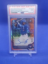 2022 Bowman Chrome Sebastian Espino  Auto /25 Orange Refractor PSA 9