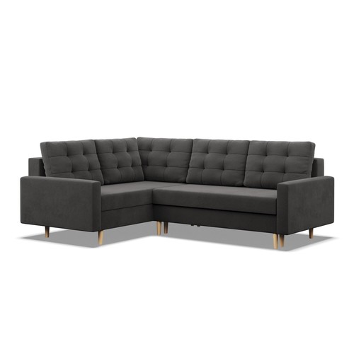 Ecksofa mit Ottomane, Schlaffunktion, Bett, 2 Bettkasten, Links/Rechts BLANK - Bild 15 von 77