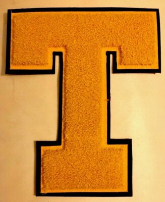 Troy NY Varsity Letter Patch Troy NY High School Letterman Sports Purple Gold EX