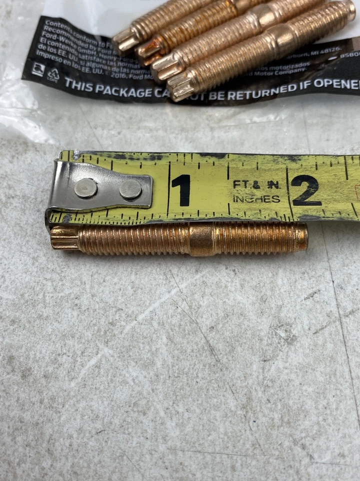 Paquete de 5 tacos de colector de escape originales Ford OEM W703902-S403 Foto 2 de 4