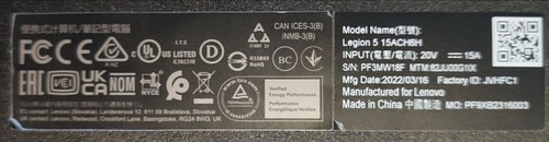 Notebook Gaming Lenovo Legion 5, RYZEN 7 5800H, RTX 3070, 16GB RAM, 512GB SSD - Photo 7/7