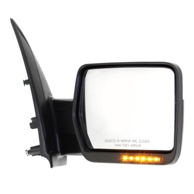 Right Heated Chrome Power Folding Mirror For 2009-2010 Ford F-150 – Kool Vue, With Puddle Light & Signal, Direct Replacement
