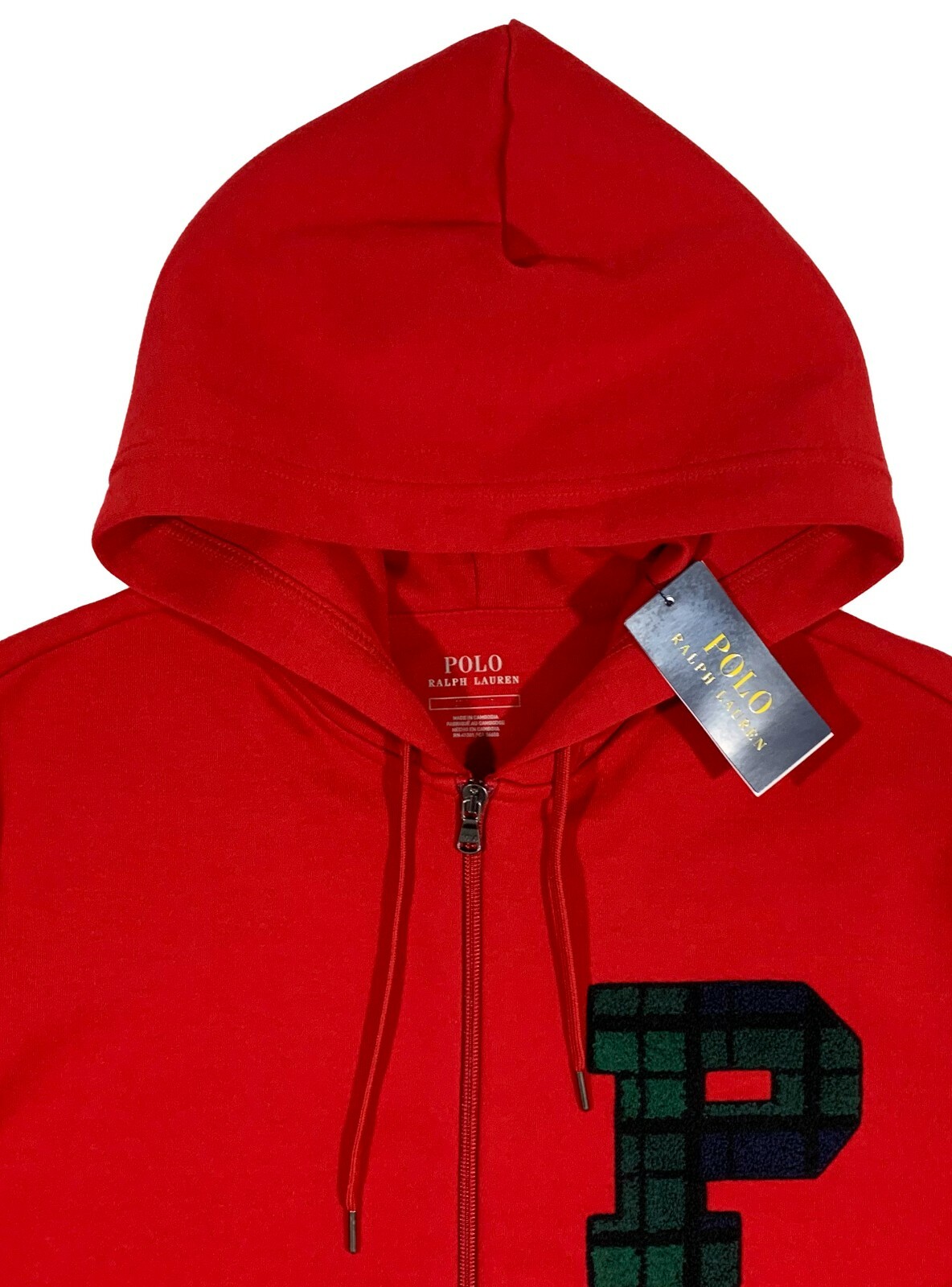 Red Hooded Sweatshirt Hoodie Logo 
