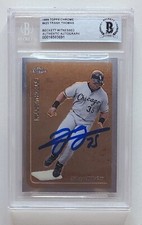 HOF Frank Thomas Signed 1999 Topps Chrome #423 White Sox BGS BAS
