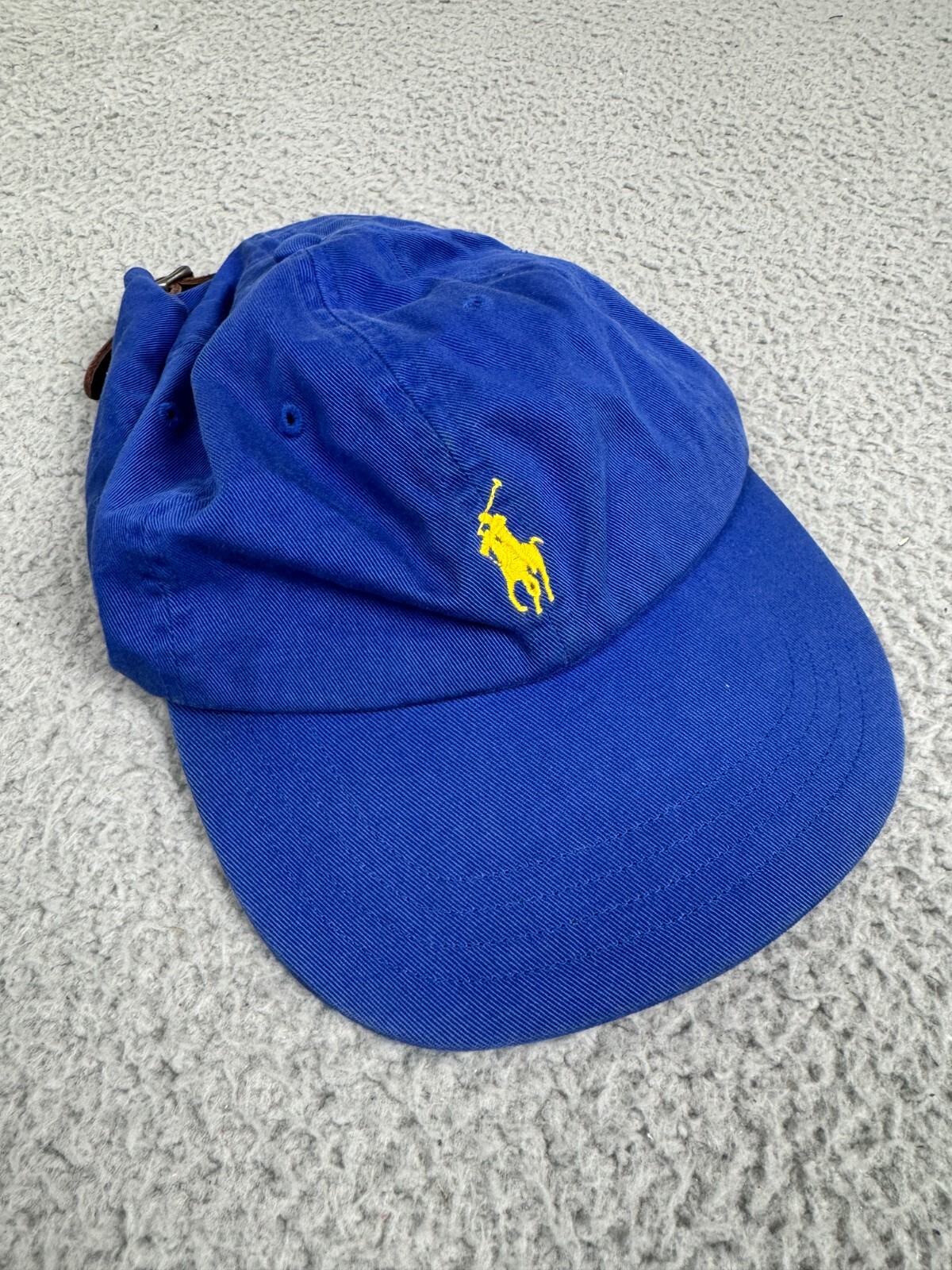 Polo Ralph Lauren Cappello Berretto Unisex Blu Pony Logo Cotone Regolabile