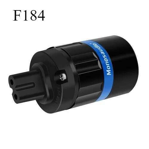 Monosaudio 4N Copper Power Plug IEC C7 HiFi AC Figure 8 Female Power Connector - Image 3 of 4