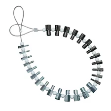 Nut & Bolt Thread Checker (Complete Sae/Inch and Metric Set) - 26 Male/Female Ga