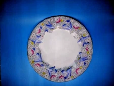 *Tuscan Blue Bird 8" Salad Plate 1947 Fine English Bone China Birds & Flower  D4